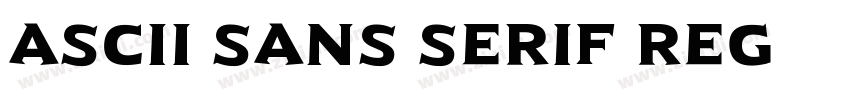 ASCii Sans Serif Reg字体转换 ASCii Sans Serif Reg字体转换